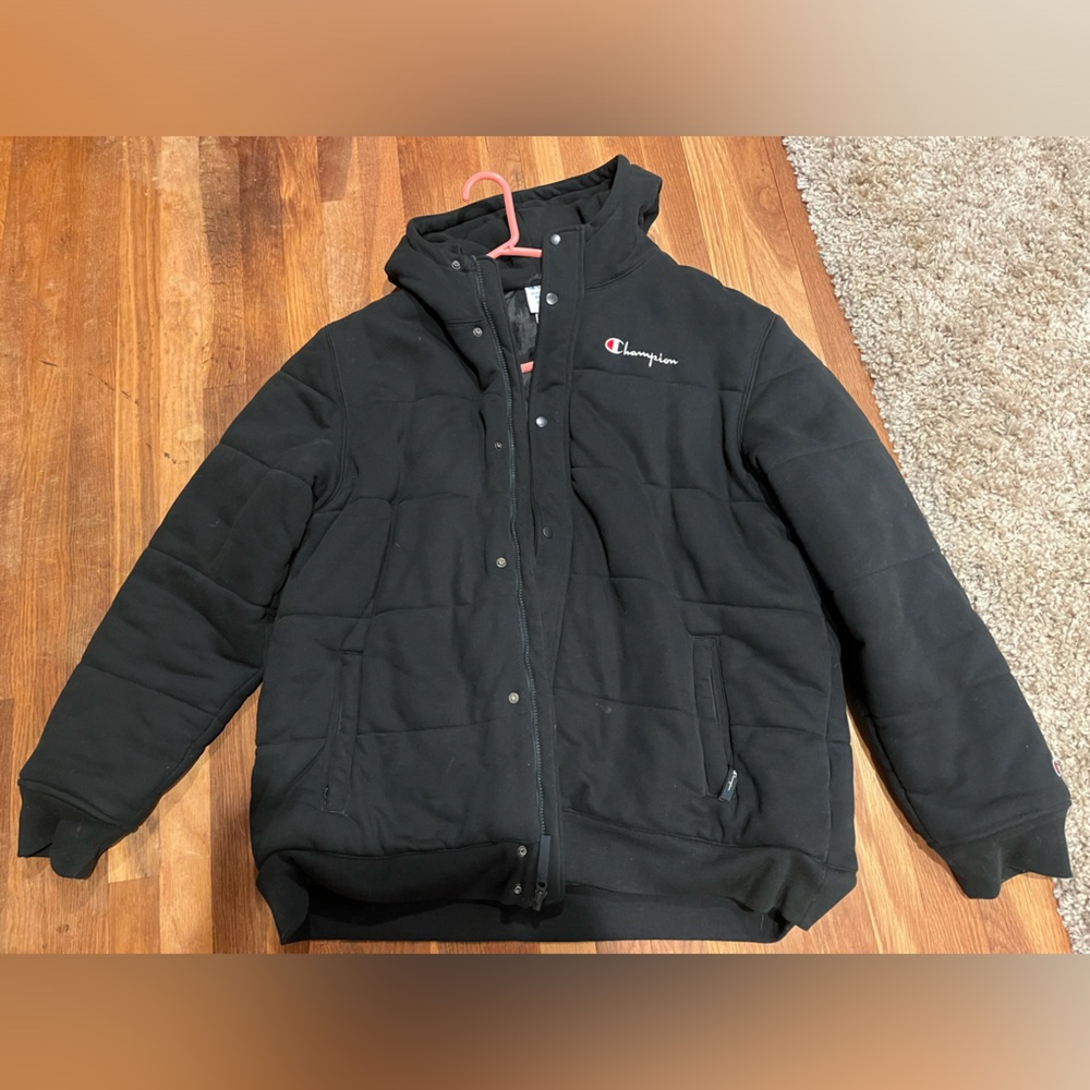 Champion Reverse Weave Oversized Bomber Puffer Jacket Size XXL